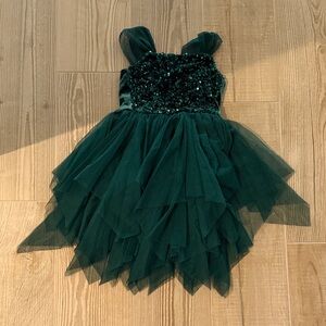 Elegant Green Tulle Dress